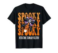Spettrale Istruttivo Tecnologia Facilitatore Scuola di Halloween Maglietta
