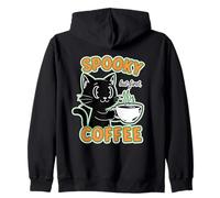 Spettrale ma Il Primo Gatto del caffè Felpa con Cappuccio