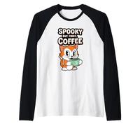 Spettrale ma Il Primo Gatto del caffè Maglia con Maniche Raglan