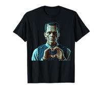 Spettrale Mostro Cuore Mani Carino Halloween Amore Maglietta