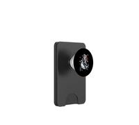Spettrale pinguino cowboy scheletro Halloween PopSockets PopWallet per MagSafe