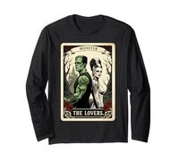 Spettrale Romance Frankenstein The Lovers Tarocchi Halloween Vibe Maglia a Manica