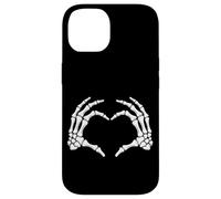 Spettrale scheletro mani cuore - Creepy Gothic Love Halloween Custodia per iPhone 14