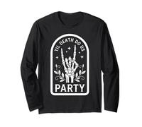 Spettrale Scheletro Mano TIL Morte do us Party Matrimonio Halloween Maglia a Manica