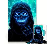Spettrale Sguardo Puzzle da 1000 Pezzi per Adolescenti Gioco di Ragionamento e Abilità Tranquillo Calmo Taglio Preciso Sorpresa di Natale 38x26cm