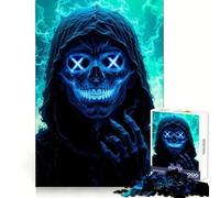 Spettrale Sguardo Puzzle da 1000 Pezzi per Adolescenti Gioco di Ragionamento e Abilità Tranquillo Calmo Taglio Preciso Sorpresa di Natale 38x26cm