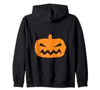 Spettrale Zucca Faccia Halloween Design Felpa con Cappuccio