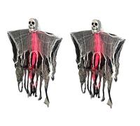 Spettri spettrali a LED Decorazione da appendere con braccia regolabili e alimentazione a batteria per interni ed esterni Halloween Displays Indoor Outdoor Halloween Decors spaventosi