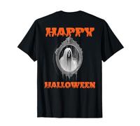 Spettro, Fantasma o Ghoul in Uno Specchio Felice Costume di Halloween Maglietta