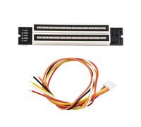 Spettro musicale stereo con luce a LED, indicatore di livello audio, VU Meter per sistemi da 12 V 24 V, con barra luminosa regolabile e protezione dell'isolamento del segnale audio (A)