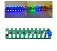 Spettro musicale stereo Indicatore livello a luce LED Amplificatore VU Meter per lampade per atmosfera luminosa per lettore auto Indicatore livello