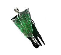 Spettro sospeso attivato dal movimento con occhi a LED luminosi pose regolabili per interni ed esterni Halloween display Haunting House Decorazione LED