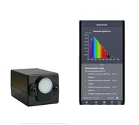 Spettrometro portatile portatile a lunghezza d'onda 340-1000nm Spettro di prova CCT CRI LUX Lampada LED Apparecchiature analitiche Facile lettura dei dati