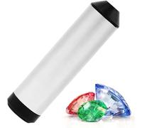 Spettroscopio di diffrazione portatile con oculare da 5 nm e obiettivo da 4 nm, tester per pietre preziose con messa a fuoco regolabile, spettrometro a prisma a spettro completo per gioiellieri(White)