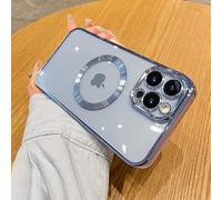 Spevert Custodia magnetica trasparente per iPhone 15 Pro Max con protezione dell'obiettivo della fotocamera, protezione completa, custodia in polipropilene compatibile con MagSafe Elegante antigraffio