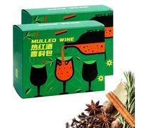 Spezie Biologiche per Vin Brulé, per Vino E Sidro, 4 Bustine Da Tè, Perfette per le Serate di Natale, le Feste e per Rilassarsi Davanti al Fuoco.(168g)