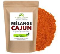 Spezie CAJUN 100% naturale - Miscela marinate spezie per condimento CAJUN 100 g - Cucina creola, antillaise - Busta freschezza ermetica richiudibile