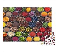 spezie Jigsaw Puzzle Impossibili 1000Pcs Ingredienti alimentari Decorazione Per La Casa. Rilassamento E Intelligence Per Adulti E Bambini Da 12 Anni 1000pcs (75x50cm)