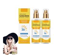SPF 30 Spray per la Protezione Solare del Cuoio Capelluto e dei Capelli, Protezione UV per la Difesa dei Capelli Trattati con Colore, Protezione Solare Leggera Non Grassa, Scudo Esterno (2 bottiglie)
