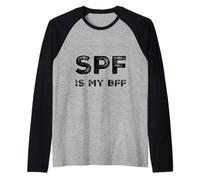 SPF Is My BFF Dermatologo Dermatologo Crema Solare Cura della Pelle Maglia con Maniche Raglan