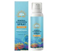 SPF50 Sunblock Mist, UVA UVB Protection Spray, 120 Ml Hydrating Formula With Fine Mist Dispersion System, Compact Skincare Container With Travel Friendly Design, Lightweight UV Shield Layer
