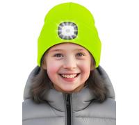 SPGOOD Berretto LED per Bambini, Ideale per la Corsa(Giallo Fluorescente)