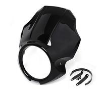 SPGSGMGTXT Motorrad Scheinwerfer Grill Faro Anteriore Per Moto Per XVS 950 Per SPEC Per BOLT 950 13-22 Mascherina Di Copertura Carenatura Protezione Forcella Deflettore Parabrezza(A Gloss Black)