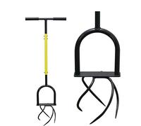 SPHALINDER Strumento aeratore Prato Perforatrice for Prato 4 in 1 | Perforatore da giardino, rivoltatore del terreno, chiodo for allentare il terreno(Loosening tool 2)
