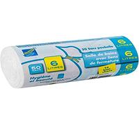 Sphere 3434030000421 - Sacco per la spazzatura, 6 l x 50, incolore, taglia unica, colore: Bianco