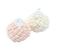 Sphere Candle Mold - Wool Style Pattern, Flexible Silicone Template, Multi Purpose Craft Device, Safe Material Tool | Handmade Project Development, Fondant Decoration Work, Mousse Dessert Shaping