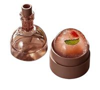 Sphere Ice Mold, Silicone Whiskey Tray, Novelty Bottle Shape Maker, Big Round Cube Slow Melting Food Grade Flessibile Design Easy Release for Cocktail Beverage Coffee Juice Party Kitchen Bar