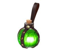 Spherical Glass Bottles - Cork Potion Bottle, Wizard Potions Glass Holder | 250 ml Decorative Clear Glass Bottle with Holster Loop, Glass Potion Bottles, Round Cork Glass Bottle for Art