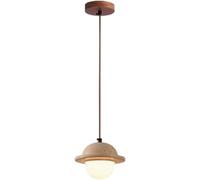 Spherical Glass Stone Pendant Light Japanese Style Vintage Hanging Light Creative Simple Chandelier for Bedroom Dining Room Living Room Study Room Bedside Kitchen Island Hallway