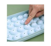 Spherical Ice Tray Set Round 2pcs for Home Use Parties Whiskey And Bars 8/ 26 Grids Stackable Compact Design PP Durable