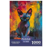 Sphinx Cat Jigsaw Puzzle Impossibili 1000 Pezzi Decorazione Per La Casa. Rilassamento E Intelligence Per Adulti E Ragazzi Da 14 Anni 38x26cm/1000pcs