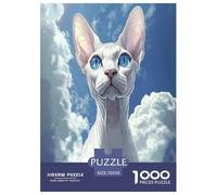 Sphinx Cat Jigsaw Puzzle Impossibili 1000Pcs Decorazione Per La Casa. Rilassamento E Intelligence Per Adulti E Bambini Da 12 Anni 70x50cm/1000pcs