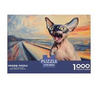 Sphinx Cat Jigsaw Puzzle Impossible 1000 Pezzi Decorazione Per La Casa. Giochi Rilassamento E Intelligence Per Adulti E Ragazzi Da 14 Anni 38x26cm/1000pcs