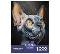 Sphinx Cat Jigsaw Puzzle Impossible 1000Pcs Decorazione Per La Casa. Rilassamento E Intelligence Per Adulti E Bambini Da 12 Anni 38x26cm/1000pcs