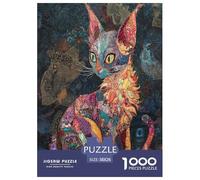 Sphinx Cat Puzzle Impossible 1000 Pezzi Decorazione Per La Casa. Giochi Rilassamento E Intelligence Per Adulti E Bambini Da 12 Anni 38x26cm/1000pcs