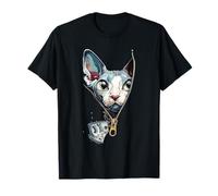 Sphinx Gang - Funny Urban Hairless Cat Illustration Maglietta