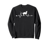 Sphynx Cat Heartbeat Funny Kitten for Cats Lovers Felpa