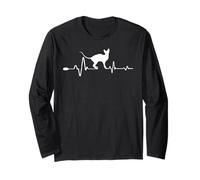 Sphynx Cat Heartbeat Funny Kitten for Cats Lovers Maglia a Manica
