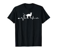 Sphynx Cat Heartbeat Funny Kitten for Cats Lovers Maglietta