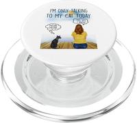 Sphynx Cat I'm Only Talking To My Cat Today Cats Lovers PopSockets PopGrip per MagSafe