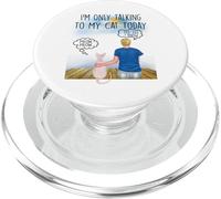 Sphynx Cat I'm Only Talking To My Cat Today Cats Lovers PopSockets PopGrip per MagSafe