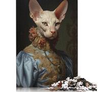 Sphynx Cat Queen Jigsaw Puzzle Impossible 1000 Pezzi Decorazione Per La Casa. Giochi Rilassamento E Intelligence Per Adulti E Ragazzi Da 14 Anni 1000pcs (40x28cm)