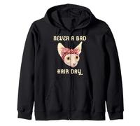 Sphynx Cats Never A Bad Hair Day Donne Felpa con Cappuccio