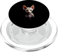 Sphynx - Facciata realistica con gatto, colore: nero PopSockets PopGrip per MagSafe