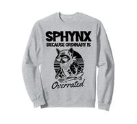Sphynx perché ordinario è sopravvalutato gatto appassionato felino Felpa