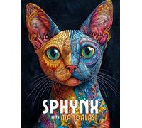 Sphynx with Mandalas: Mandala Patterns of Amazing Cats and Kitten Coloring pages For Mindfulness, Relaxation And Stress Relief